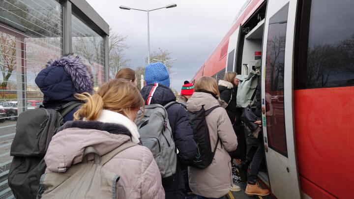Gemeinsame Anreise mit dem Zug